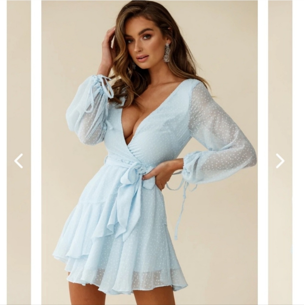 Selfie Leslie Chiffon Mini Dress